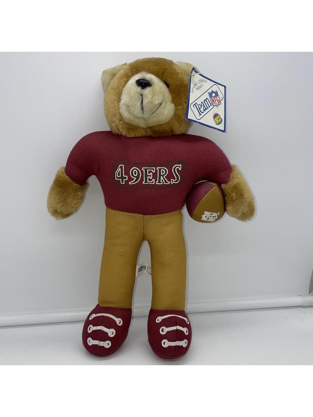Vintage San Francisco 49ers 1995 NFL Good Stuff Plush Bear 12" Tall New With Tag
